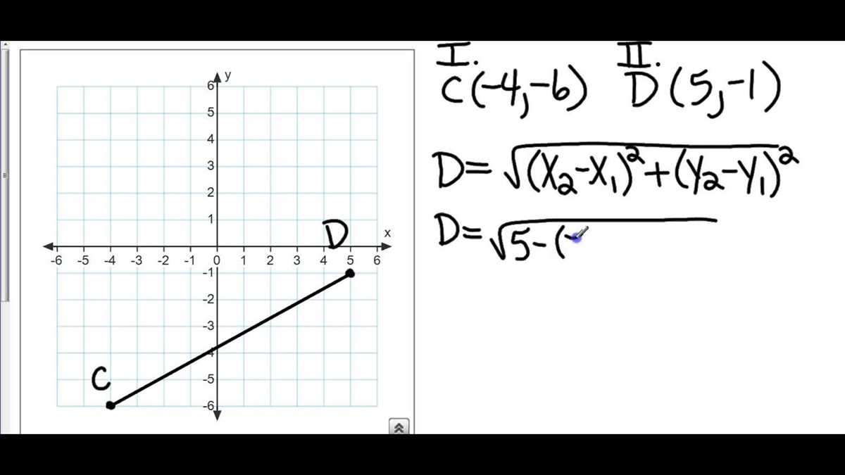 1.3 midpoint and distance formulas answer key