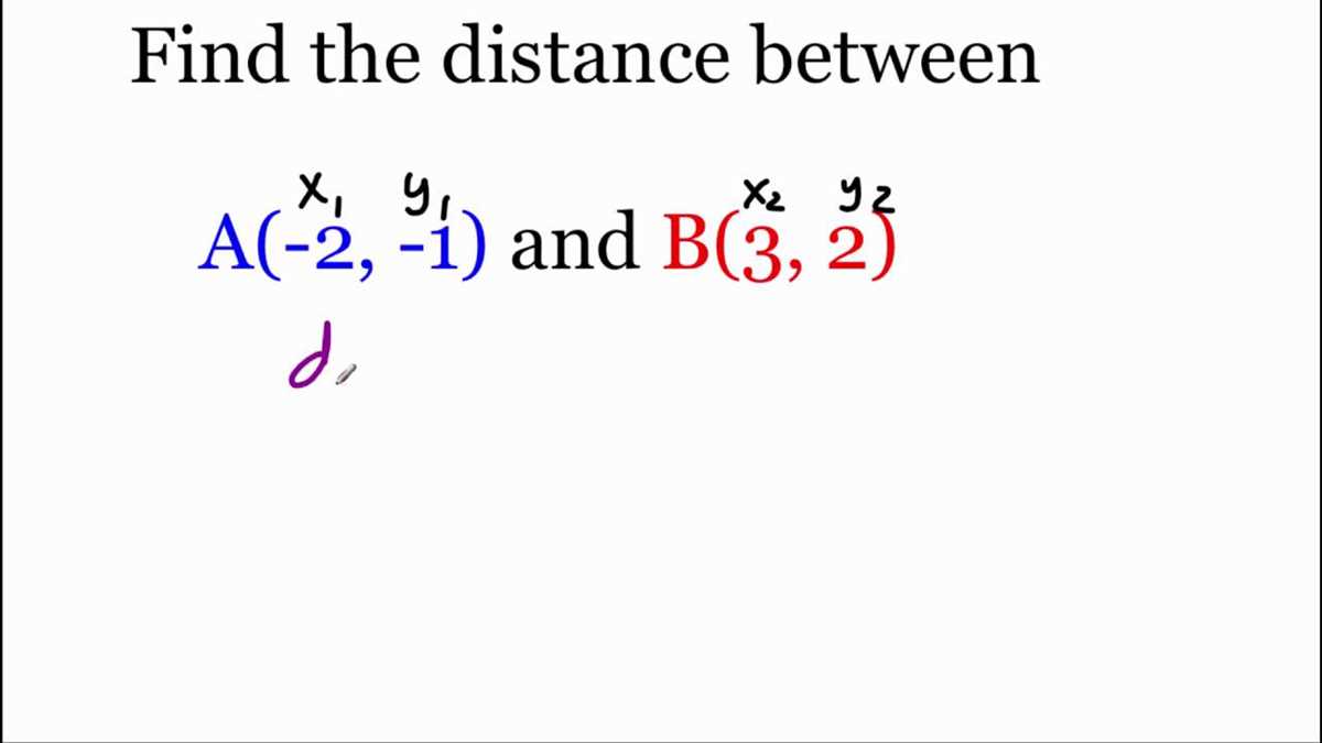 1.3 midpoint and distance formulas answer key