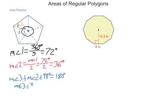 10 3 area of regular polygons worksheet answer key