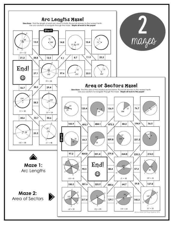 11.3 areas of circles and sectors answer key