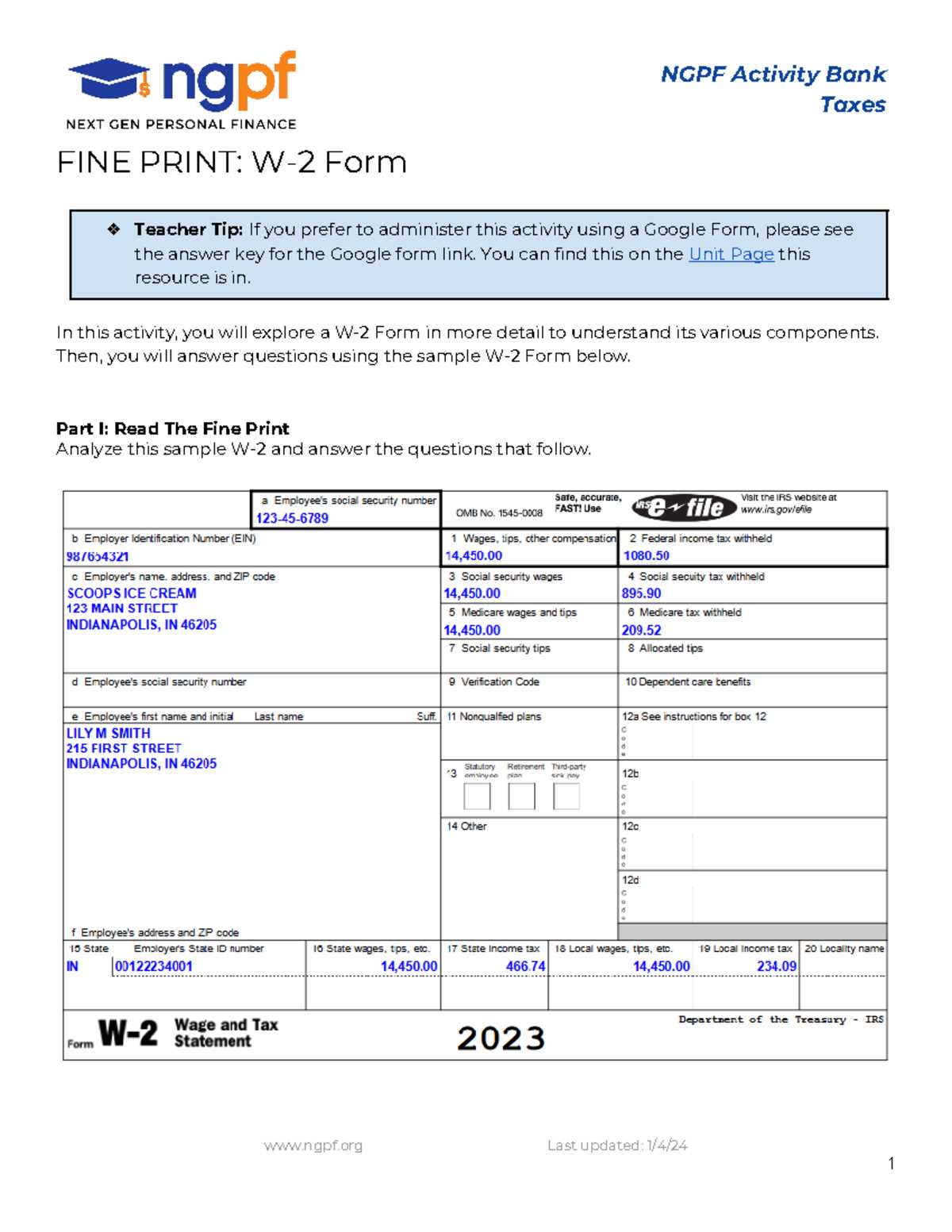 2 2 computing state income tax answer key