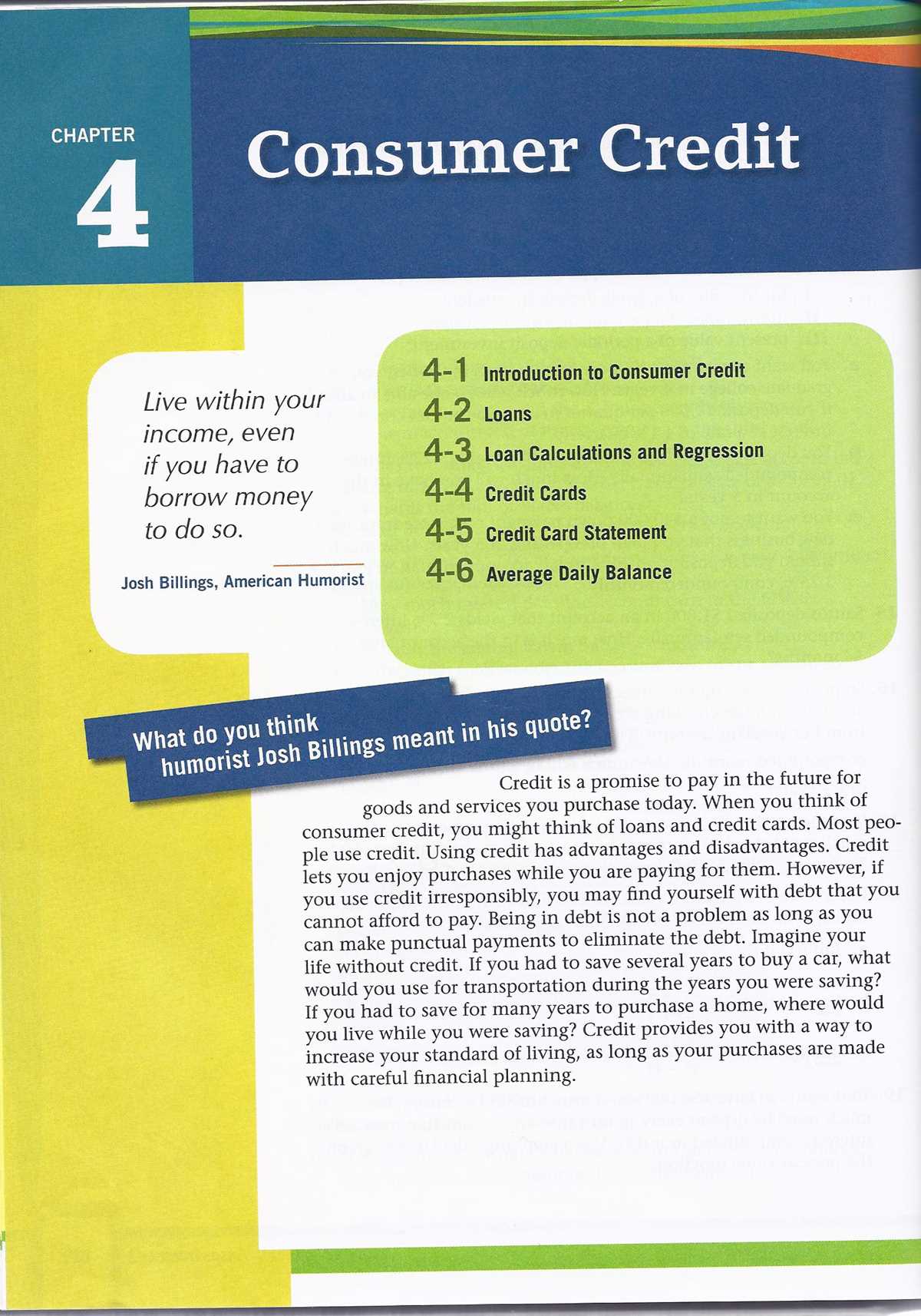 4 2 loans answer key