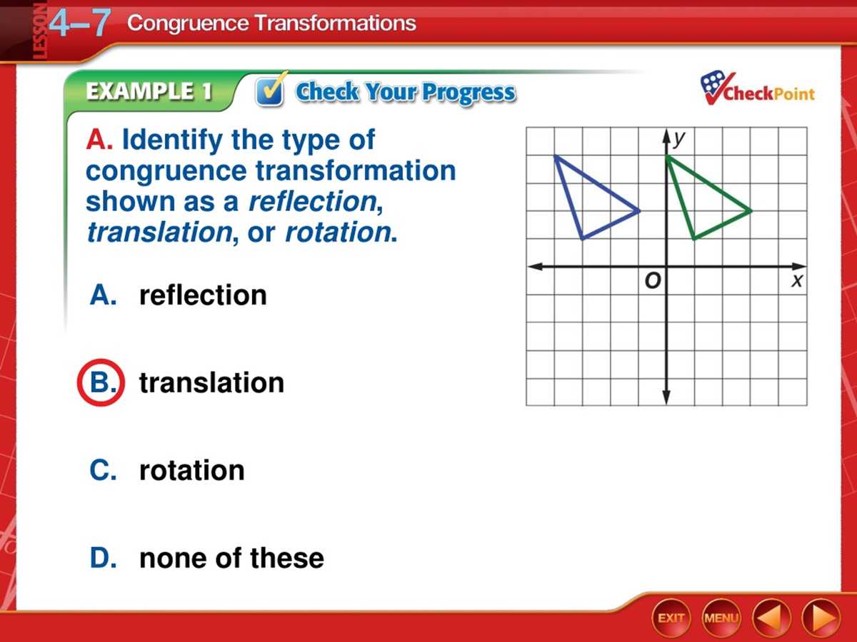 4 7 practice congruence transformations answer key
