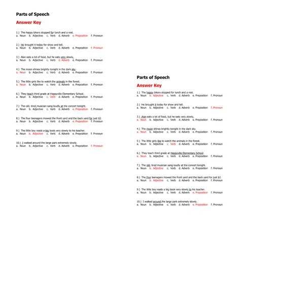 4th grade mcgraw hill grammar grade 4 answer key