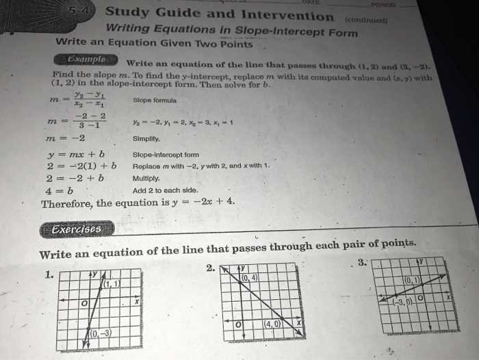 5 1 study guide and intervention slope answer key