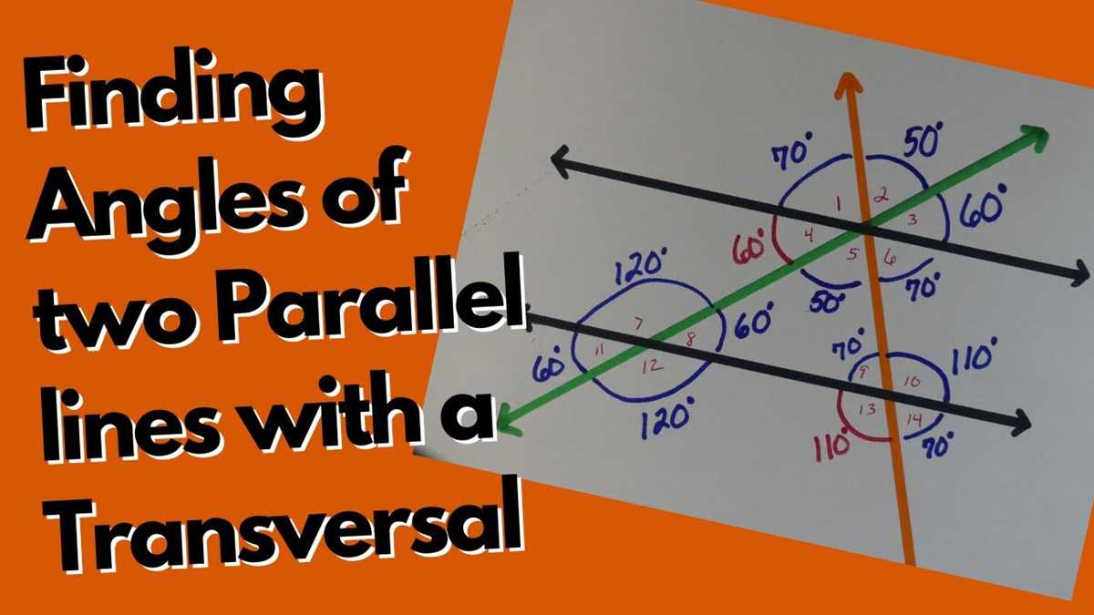 5.5 2 parallel lines cut by a transversal answer key