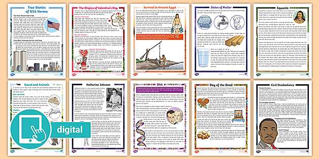 5th grade english comprehension with answer key