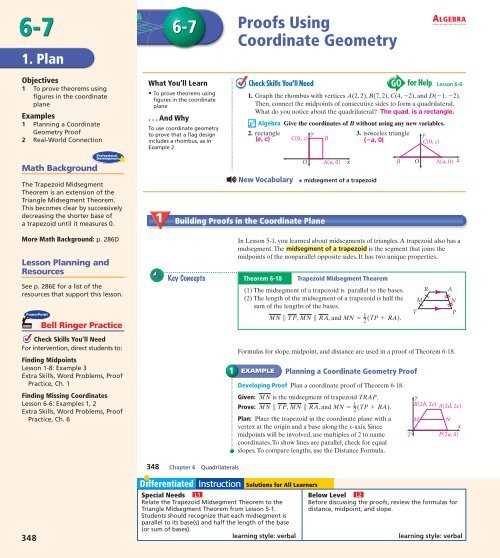 6 6 study guide and intervention trapezoids answer key