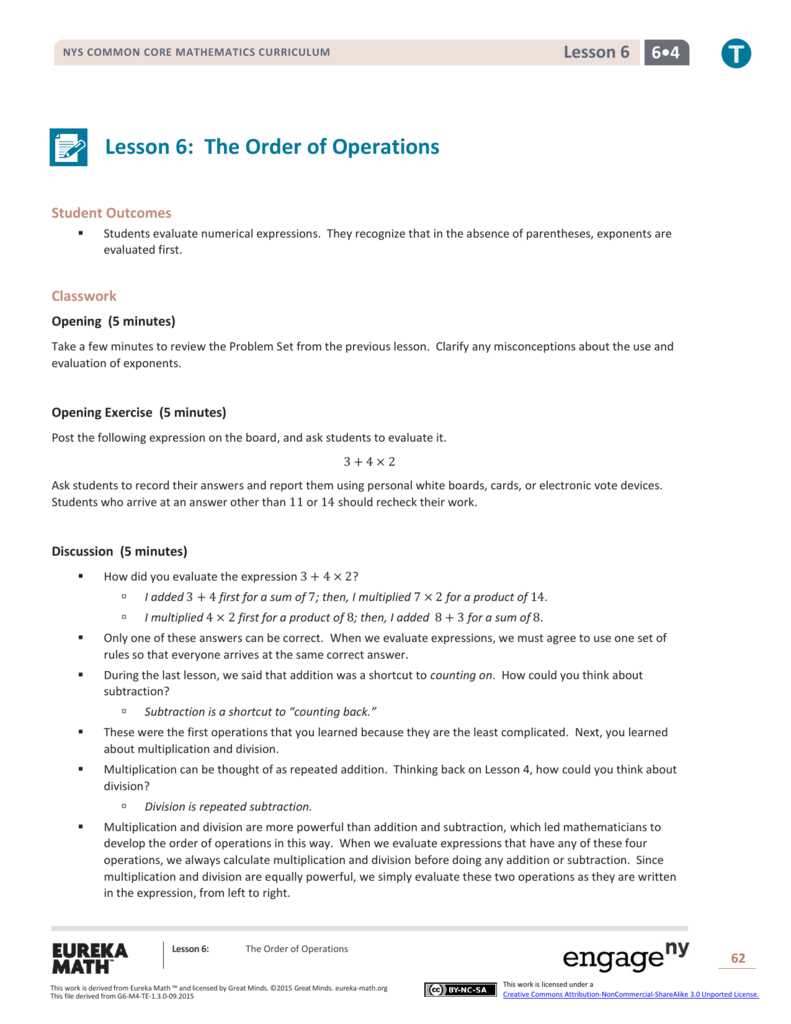 6 grade math minutes answer key