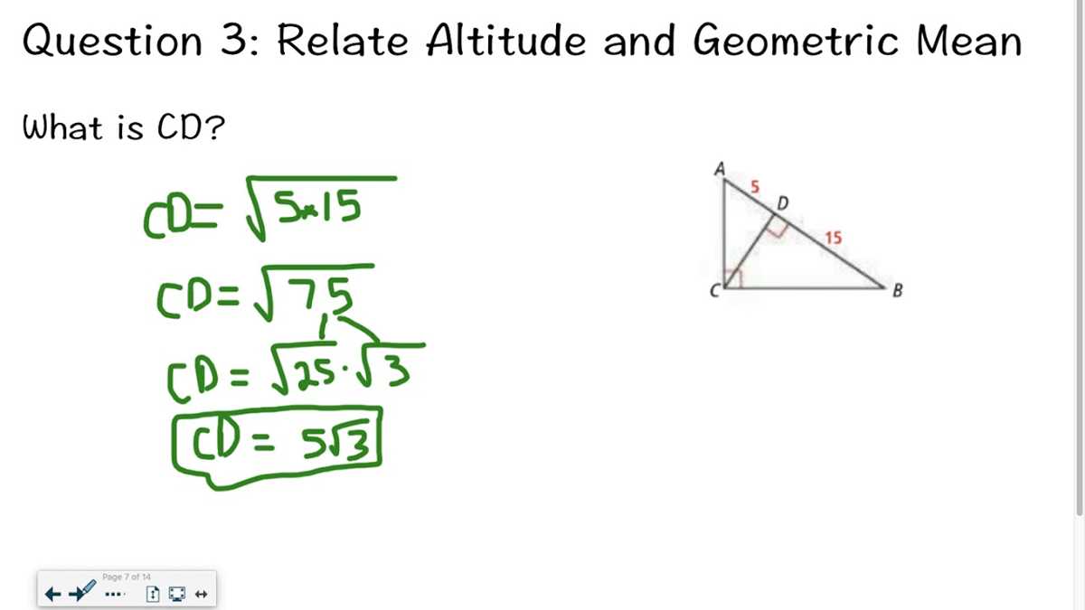 7 3 practice similar triangles answer key