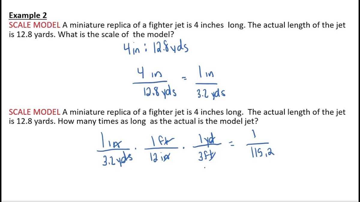 7 7 scale drawings and models answer key
