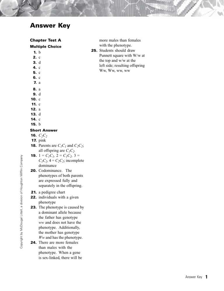 7.1 chromosomes and phenotype study guide b answer key 7.1 chromosomes and phenotype study guide b answer key