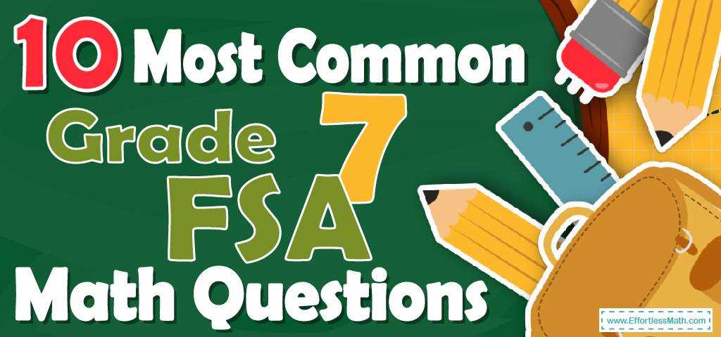 7th grade math fsa review packet answer key