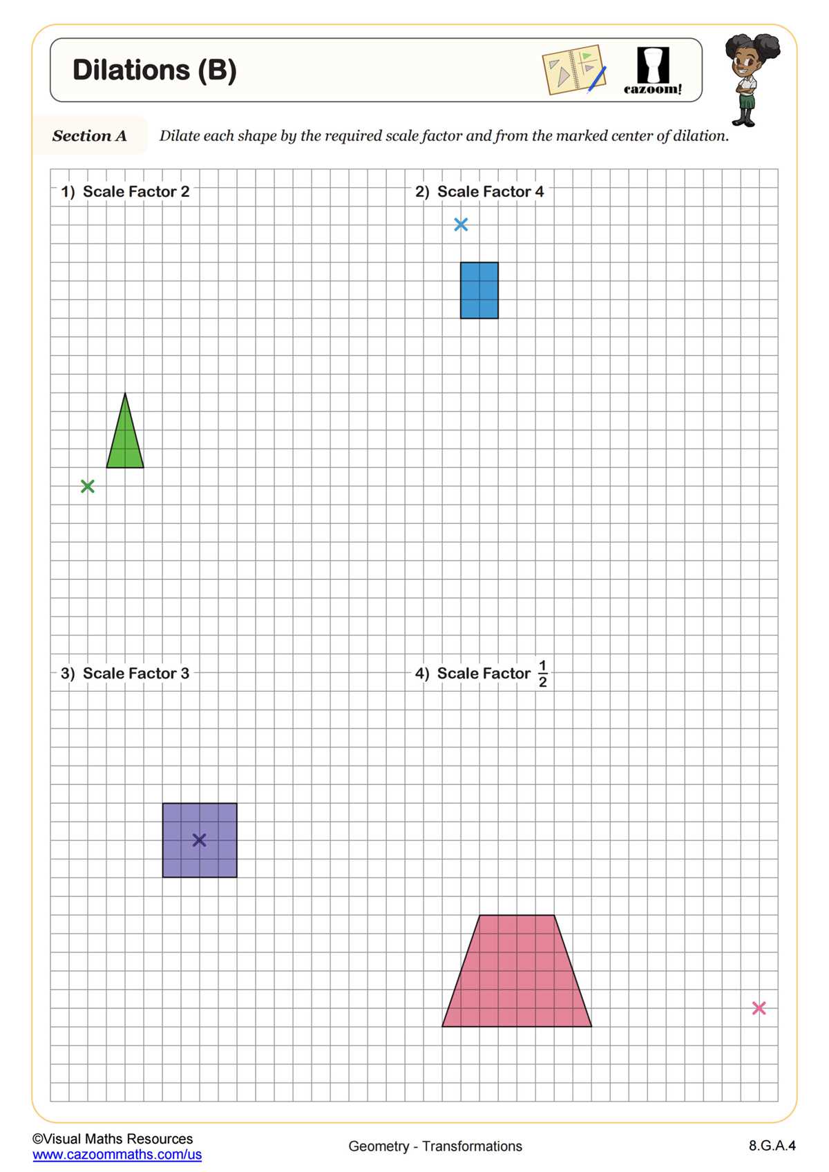 cc7/8 dilations worksheet answer key