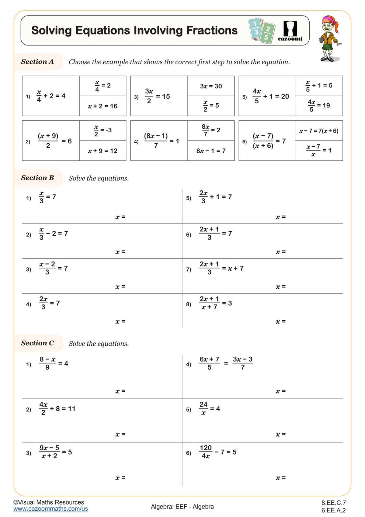 8 ee 7 worksheet answer key