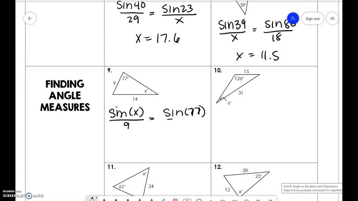 85 practice law of sines form g answer key