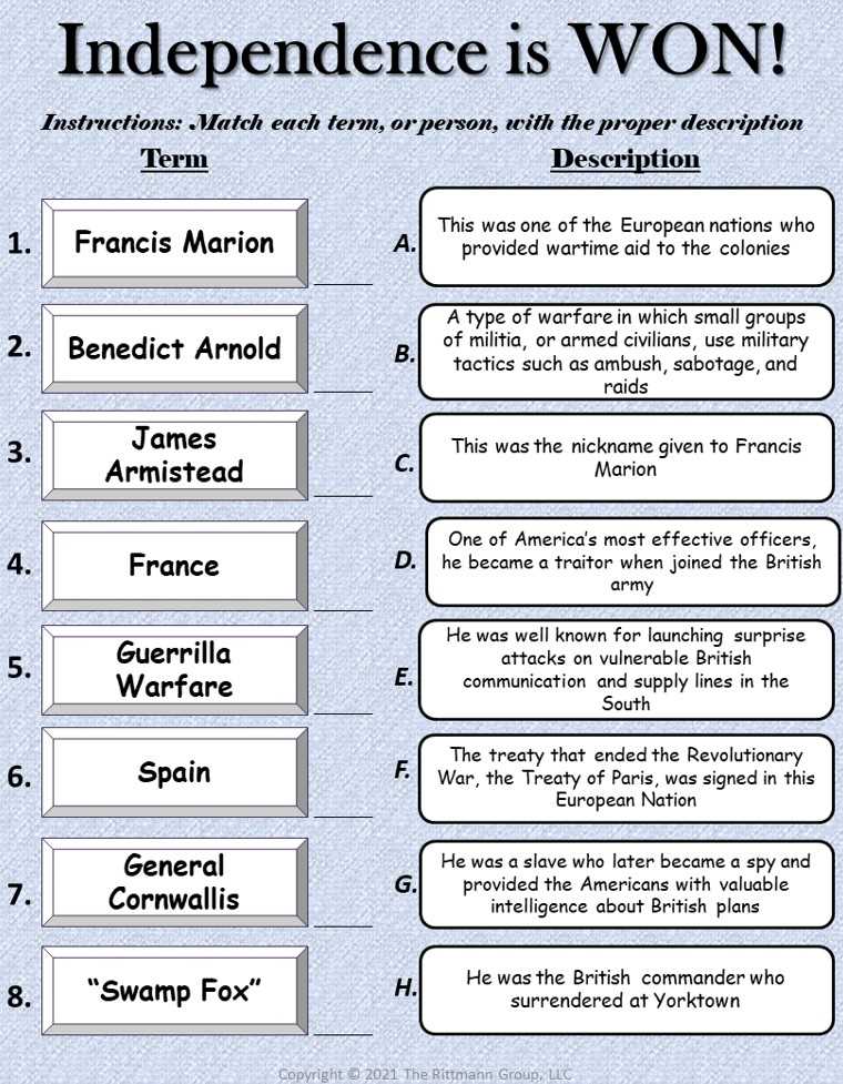 8th grade history staar review answer key