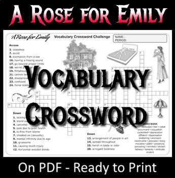 a rose for emily worksheet answer key