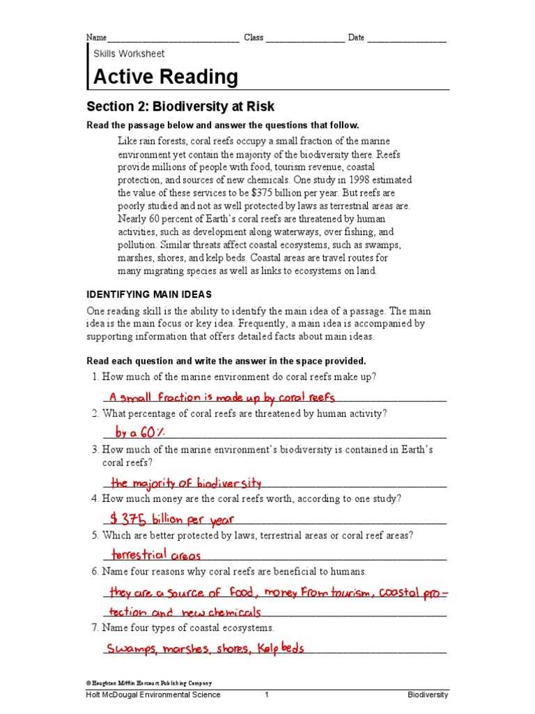 active reading section 2 developing energy technologies answer key