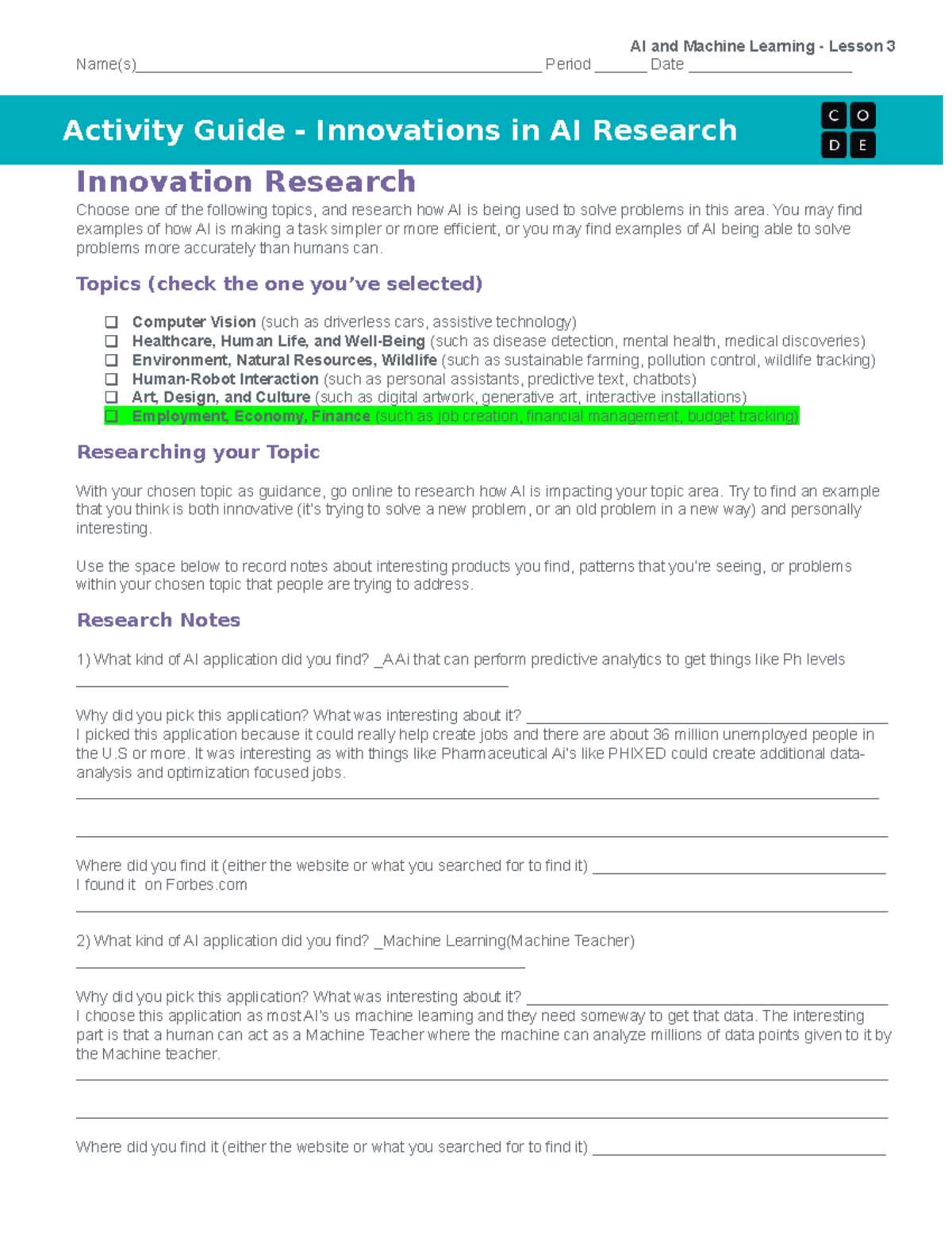 activity guide binary practice unit 1 lesson 5 answer key