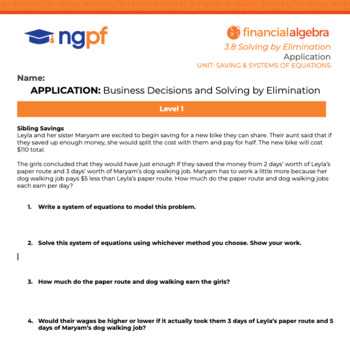 advanced algebra with financial applications answer key