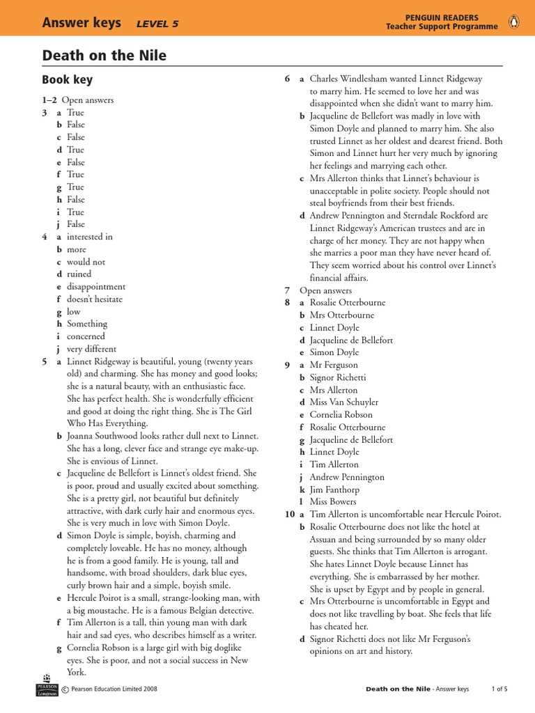 adventuring on the nile answer key