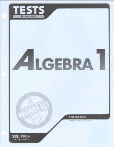 algebra 2 assessment book answer key