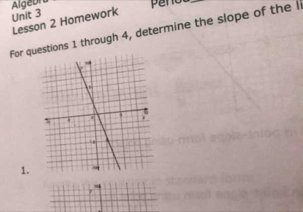 algebra 2 unit 3 answer key