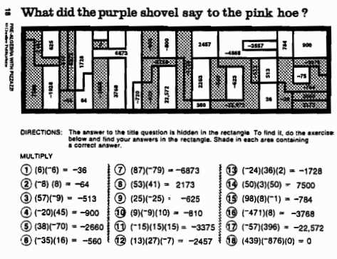 algebra with pizzazz answer key page 91