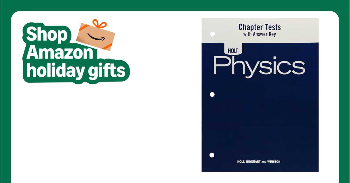 amazon holt answer key physics
