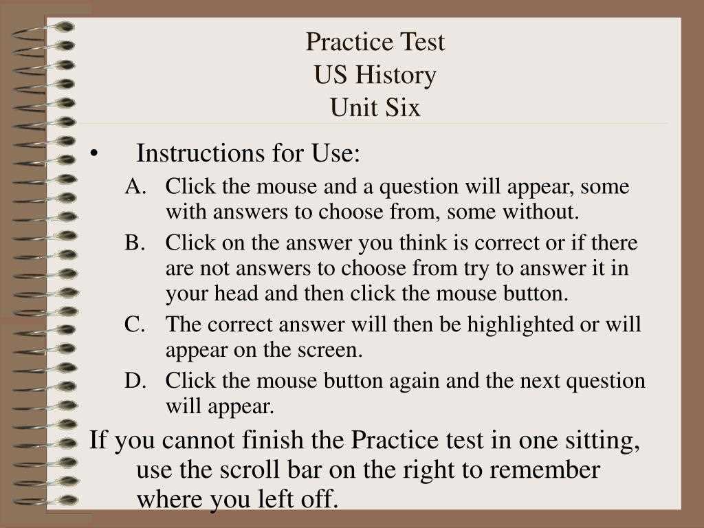 america history sixth edition answer key