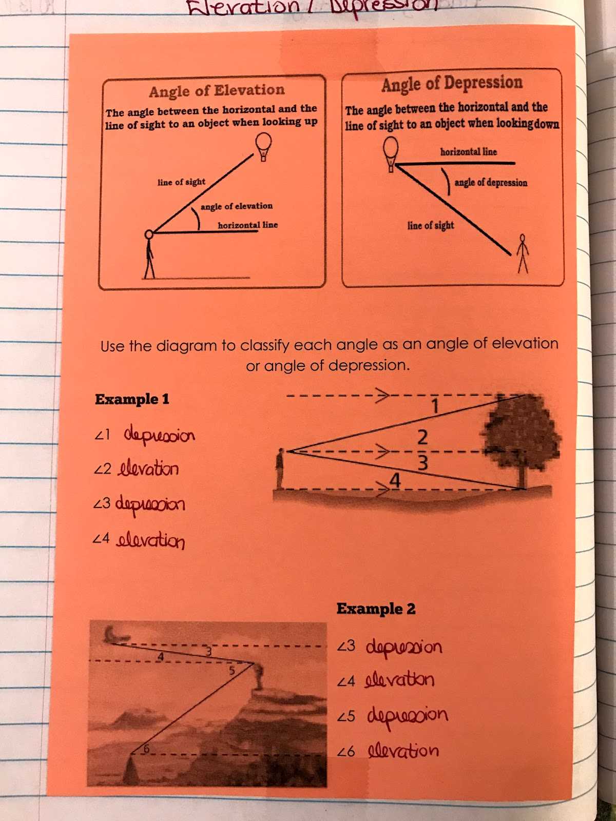 angle of elevation worksheet answer key angle of elevation worksheet answer key
