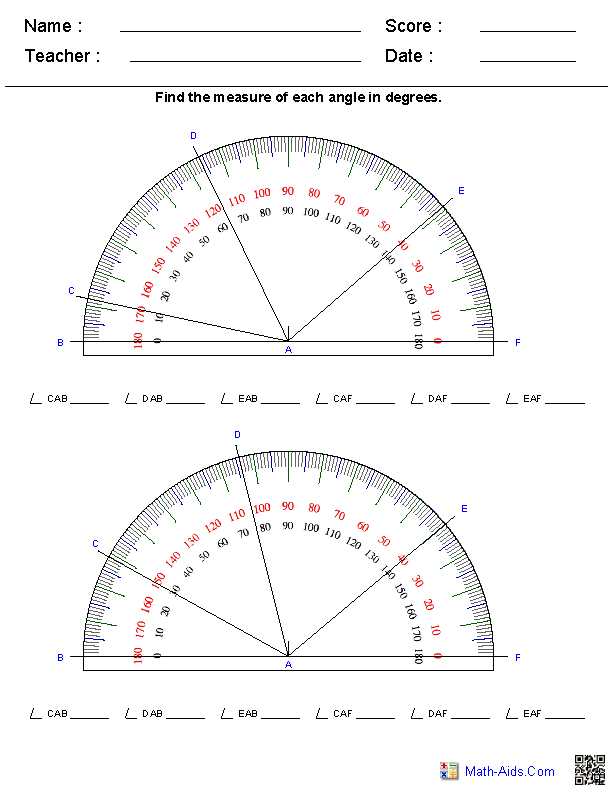 answer key 10th grade inscribed angles worksheet