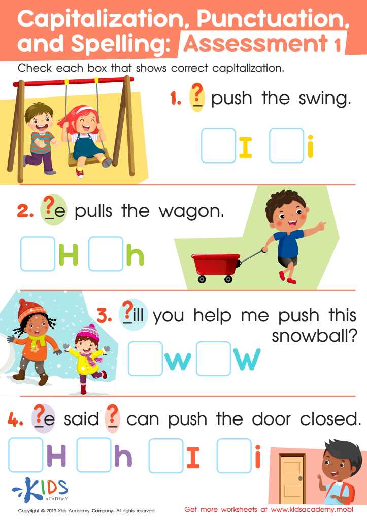 answer key capitalization and punctuation worksheets with answers