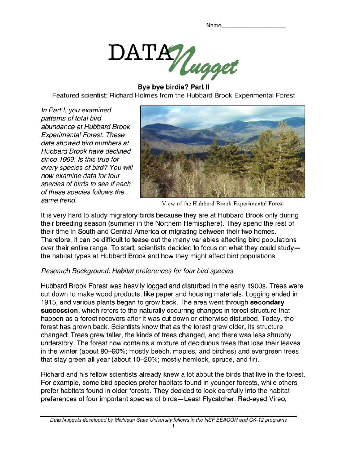 answer key data nugget answers