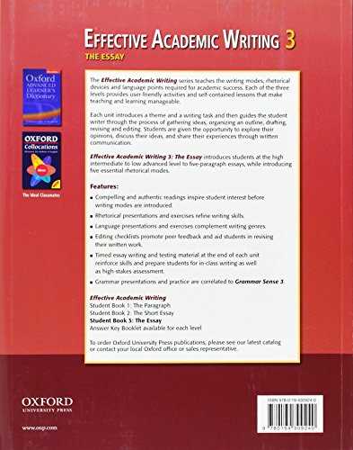 answer key effective academic writing 2