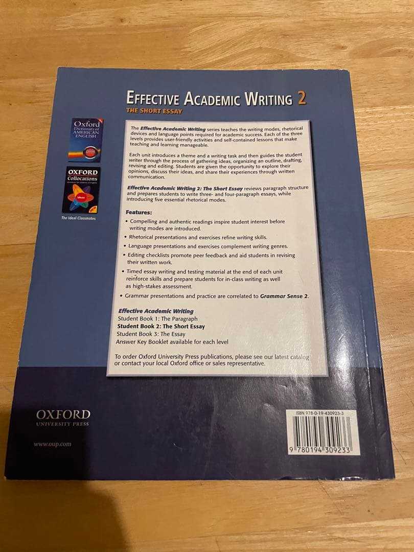 answer key effective academic writing 2