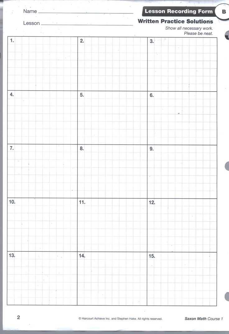 answer key for saxon math course 3