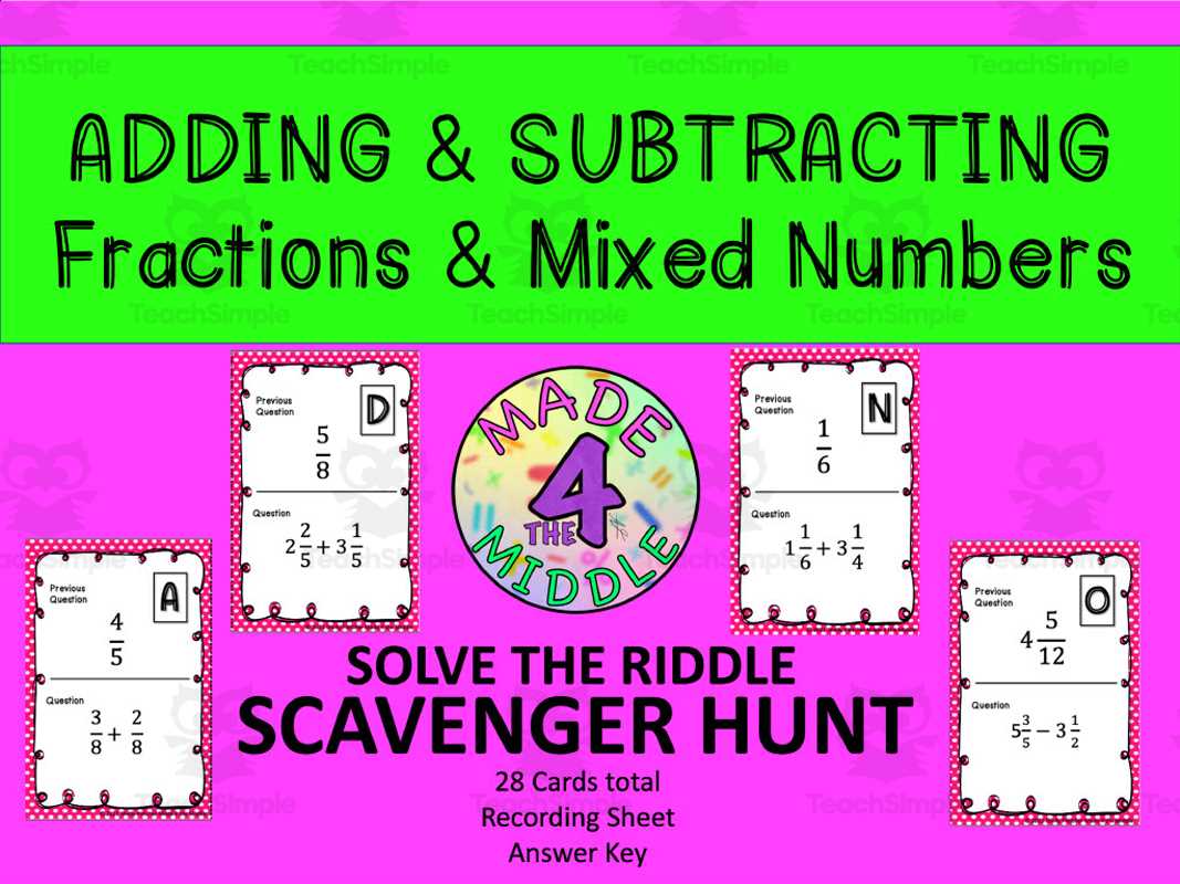 answer key to adding and subtracting fractions