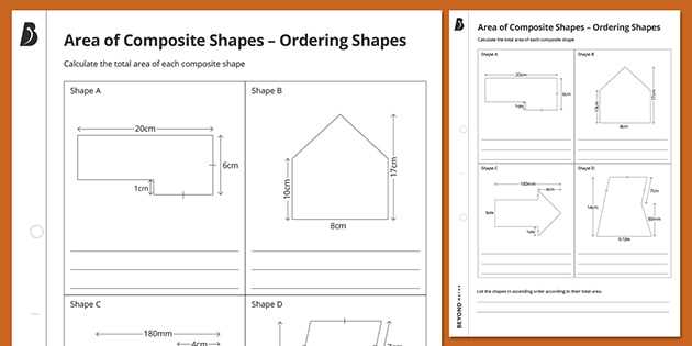area of compound figures worksheet answer key