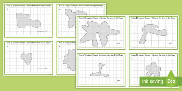 area of irregular shapes answer key