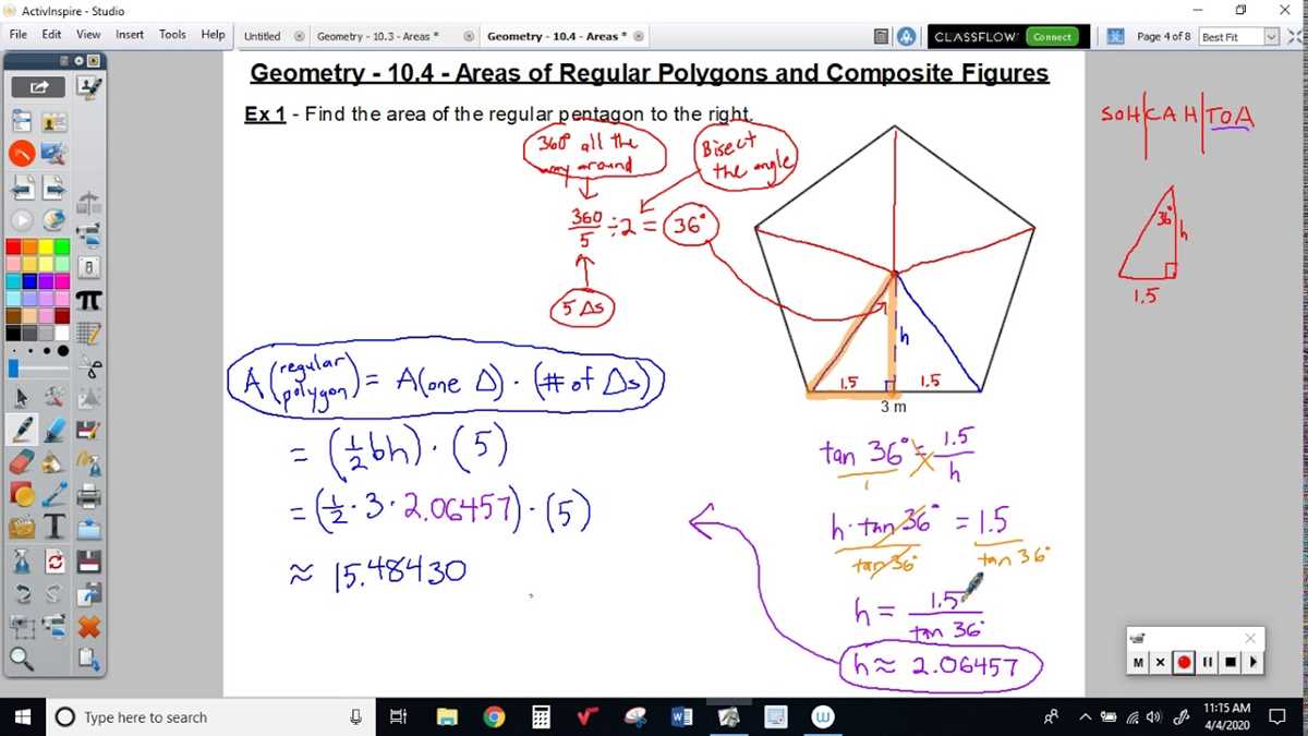 area of regular polygons worksheet answer key area of regular polygons worksheet answer key