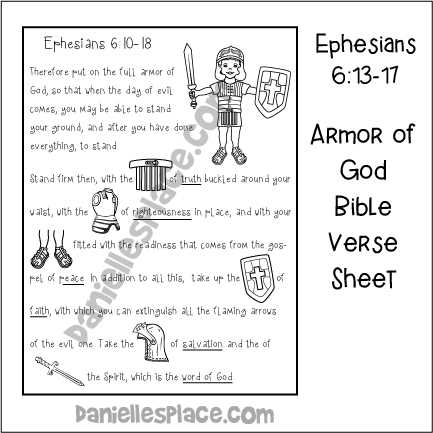 armor of god answer key