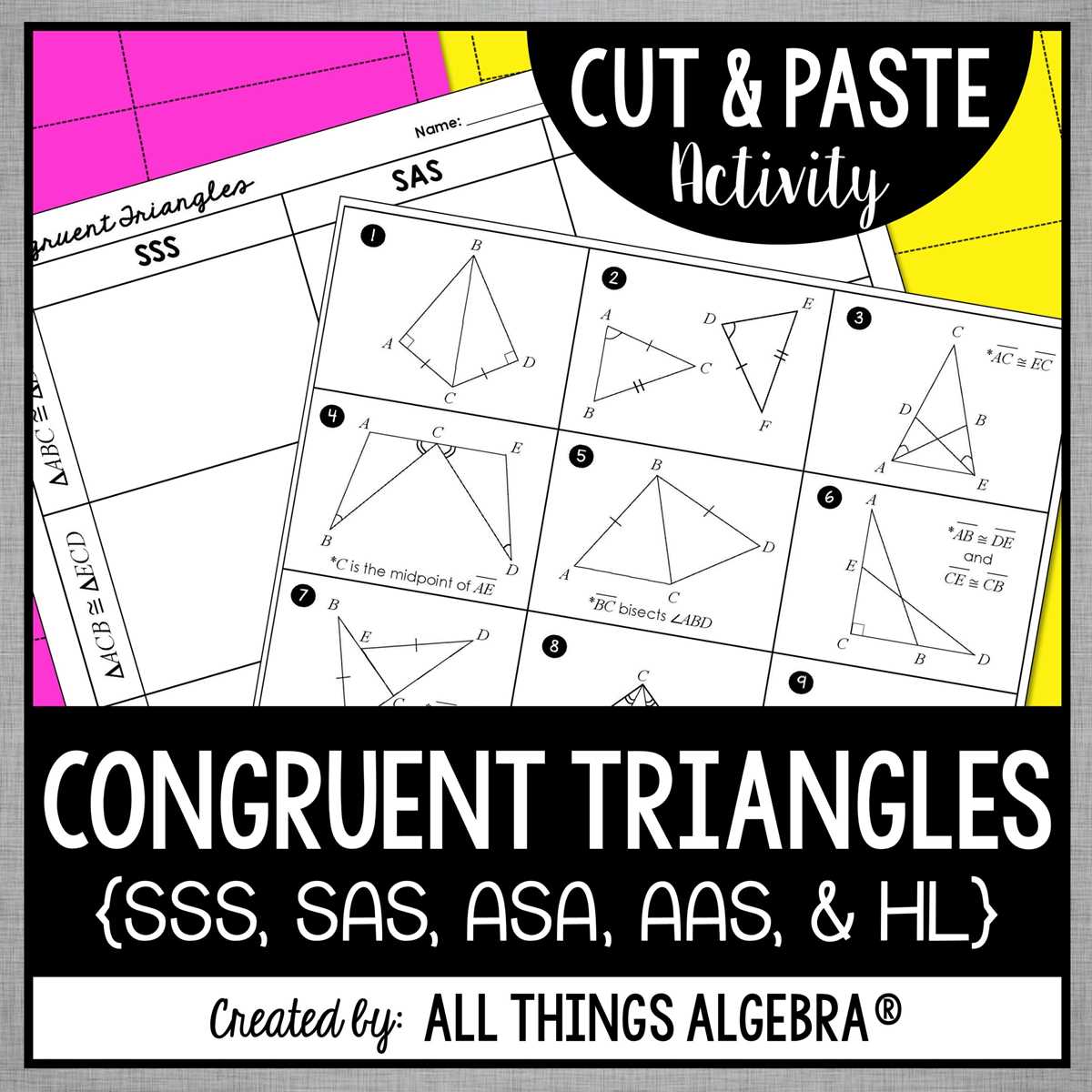 asa triangle congruence lesson 5 2 reteach answer key