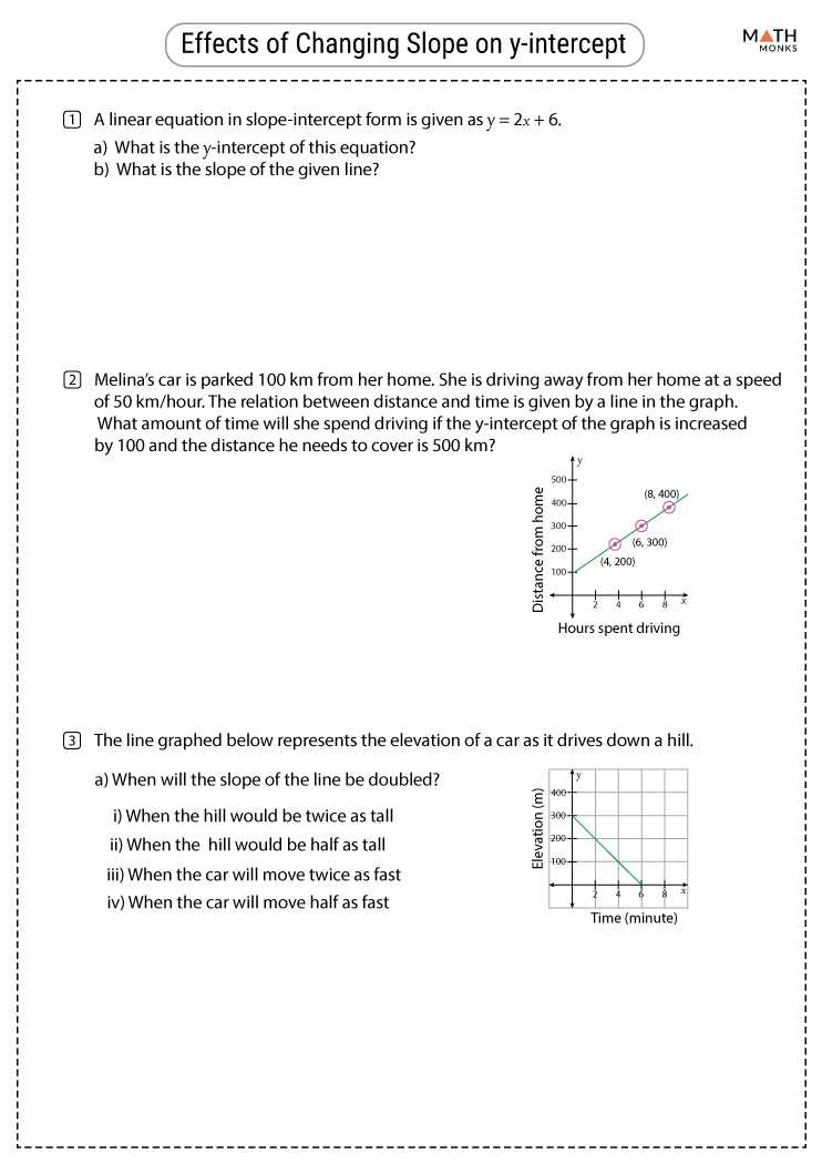 assignment 39 mixed review of slope and intercepts answer key