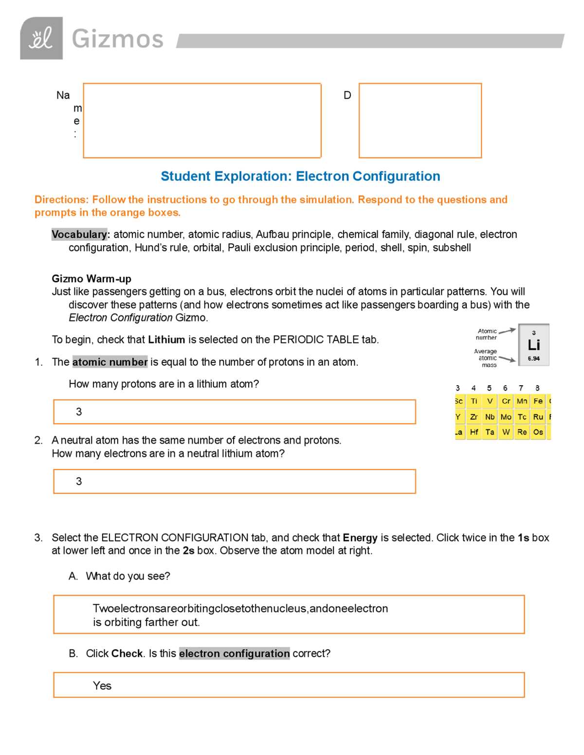 average atomic mass gizmo answer key