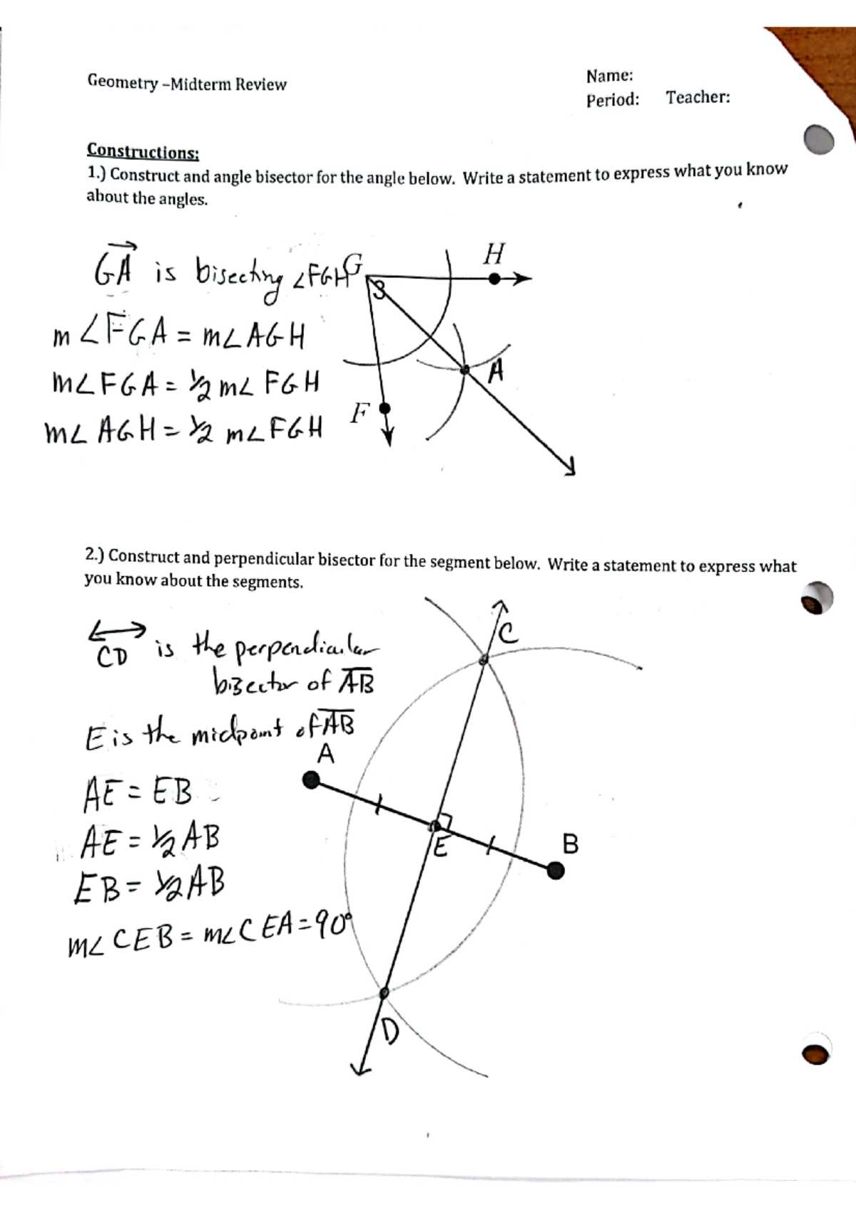 barron geometry let review answer key