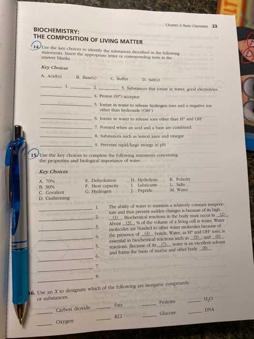 basic chemistry chapter 2 answer key