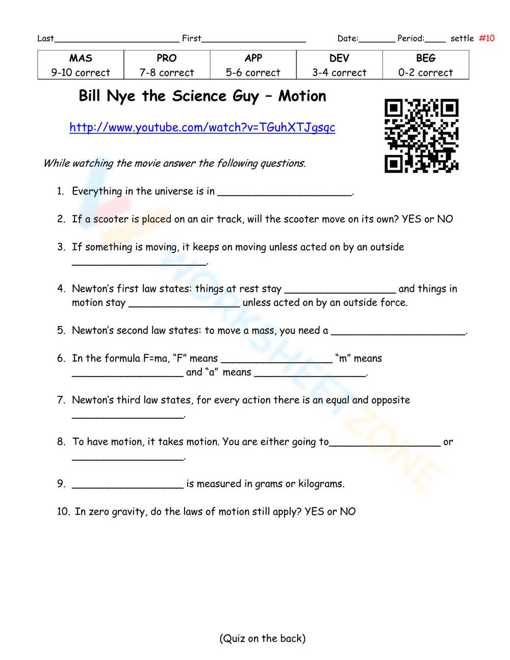 bill nye atoms worksheet answers key