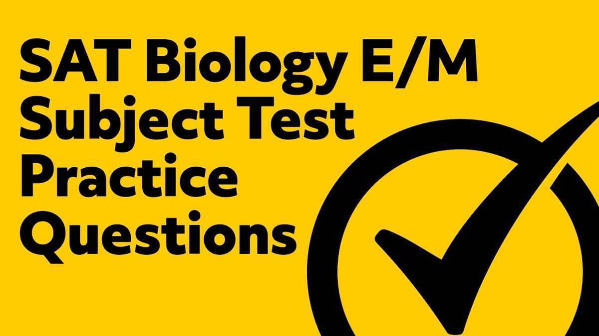 biology e m subject test practice 2026 answer key